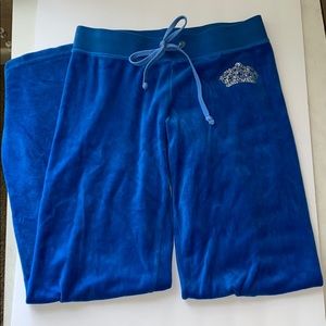 JUICY COUTURE Track suit sweat pants royal blue